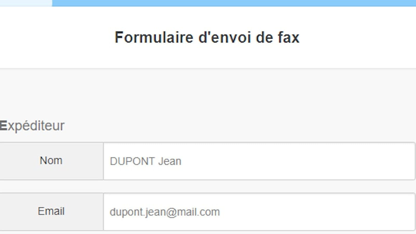 Fax sur Internet
