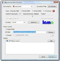 le logiciel de conversion dbpoweramp